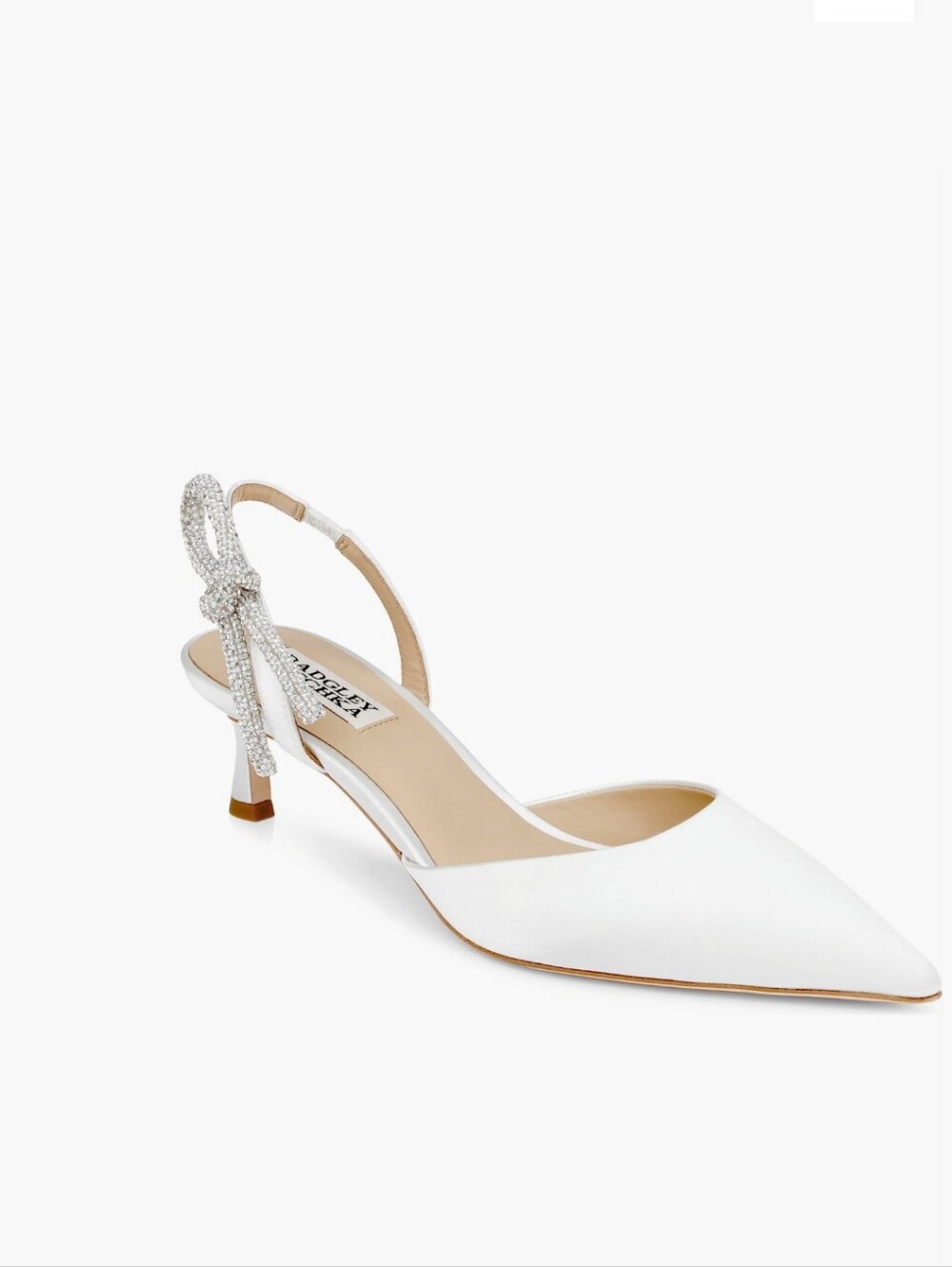 Badgley Mischka Gentry Slingback with Crystal Bow Accent